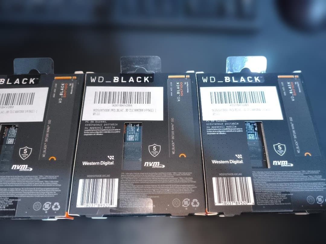 3個セット新品 1TBWD_BLACK SN7100 SSD PCIeGen4