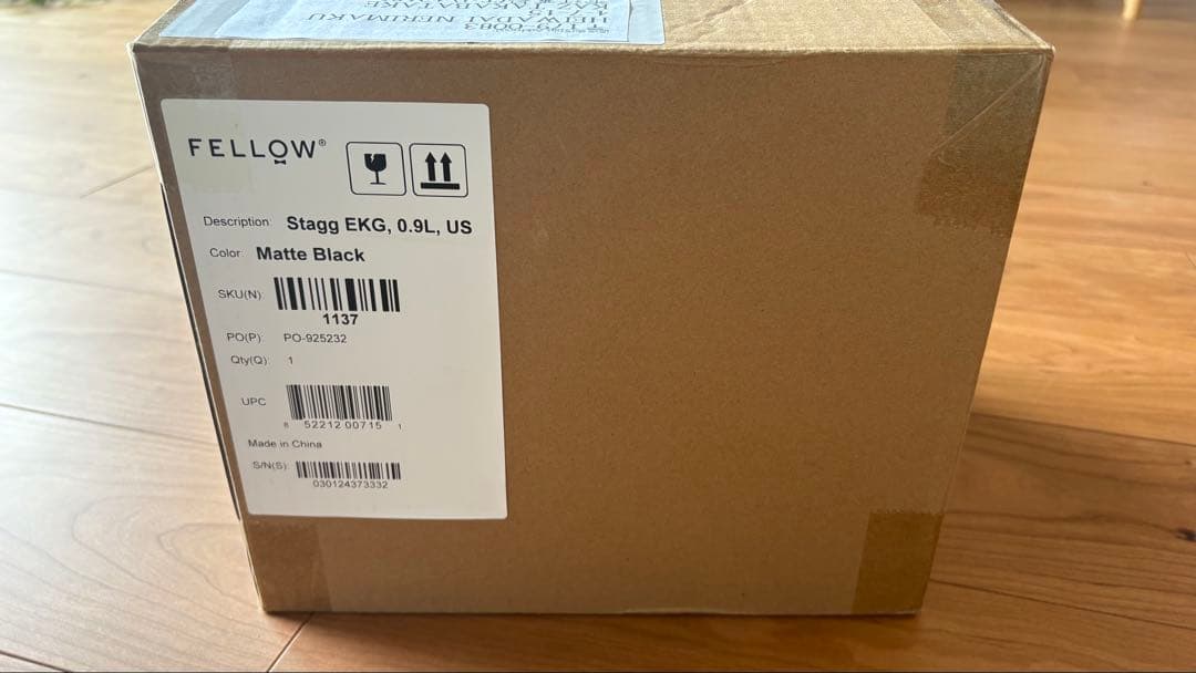 【未使用】FELLOW STAGG EKG 電気ケトル US版 / 変換プラグ可