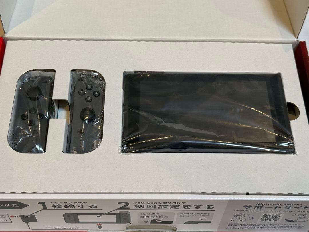 【付属品完備】Nintendo Switch グレー 本体 (バッテリー強化版)