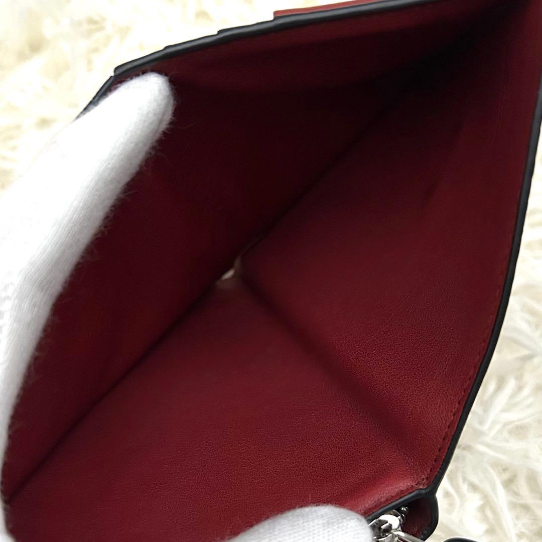 ［美品］LOEWE コンパクトジップウォレット アナグラム ブラウン 財布