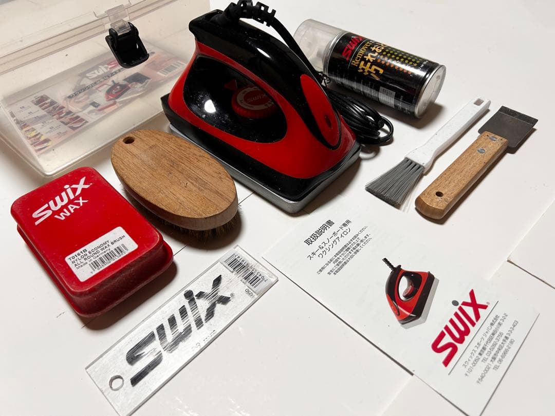 SWIX T77100J ワックスアイロン スキー スノーボード　ブラシセット