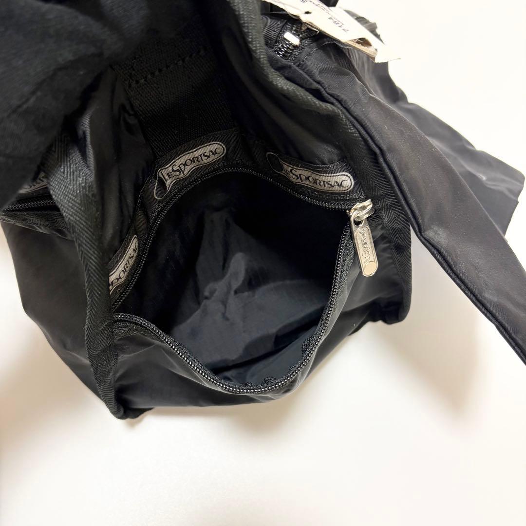 美品　レスポートサック　ボストンバッグ　ポーチ付き　ナイロン　軽量　黒