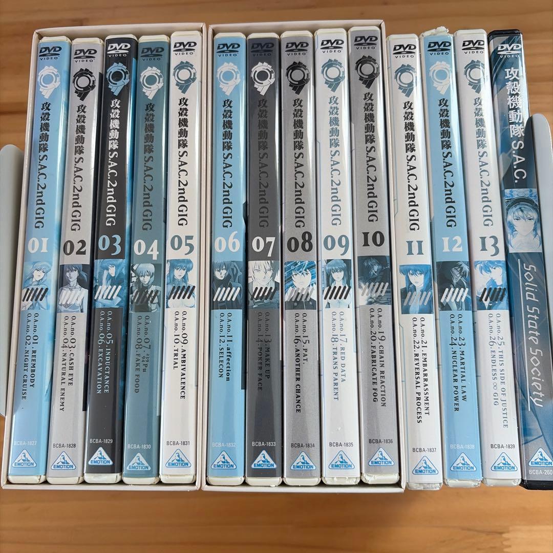 攻殻機動隊 全13巻＋シーズン2 DVD 全13巻 +劇場版DVD 27枚セット