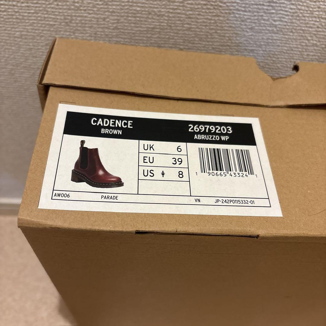 Dr.Martens サイドゴアブーツ CADENCE ブラウン UK6 25