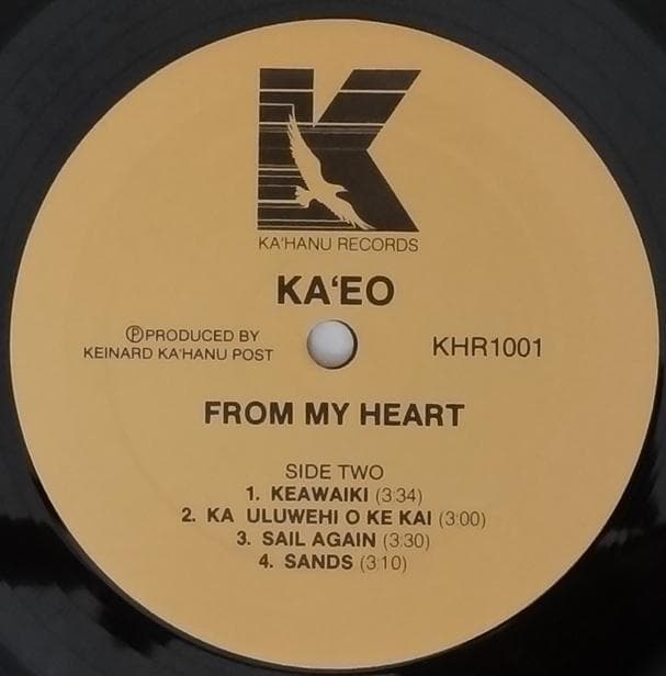 洋楽 From My Heart / Ka'eo / '1985 Hawaii