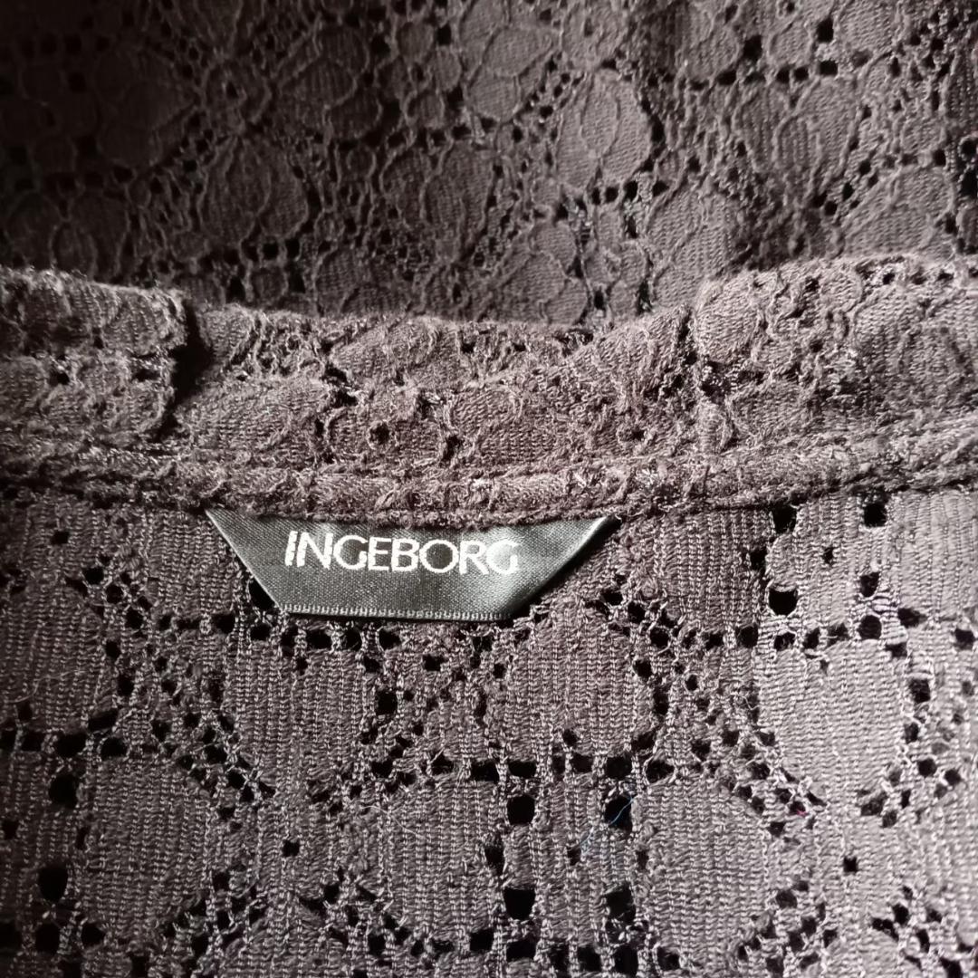 INGEBORG 総レース　コート　日本製　X1608