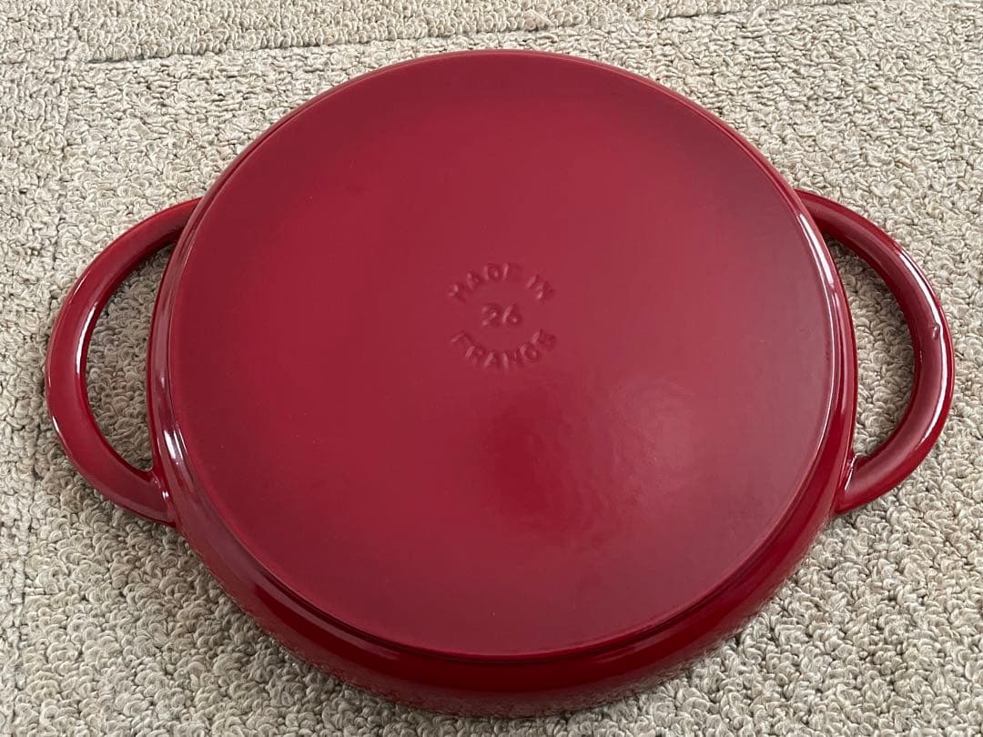 staub ストウブ　スチーム＆グリル　蓋付き　チェリー　26cm