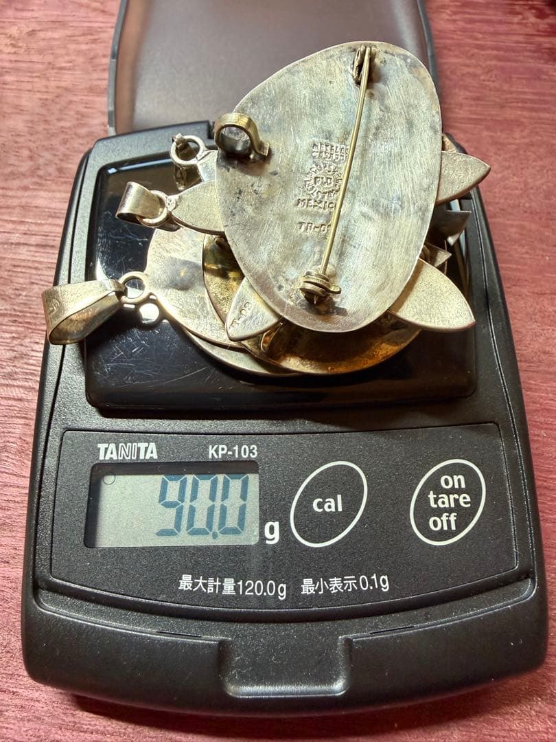 ターコイズインレイ シルバーペンダントトップセット
