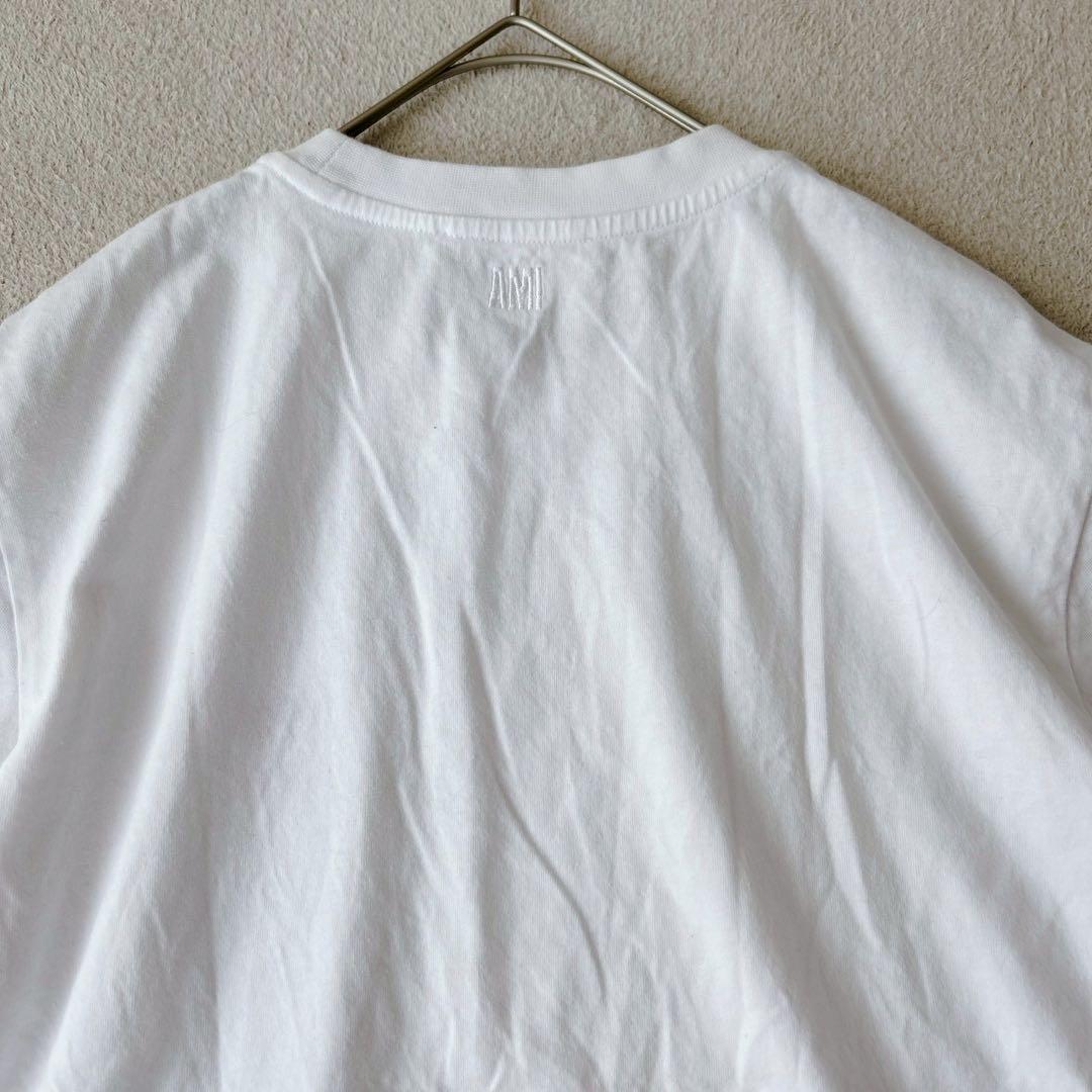 AMI PARIS アミパリス Tシャツ 半袖 カットソー　ホワイト S相当
