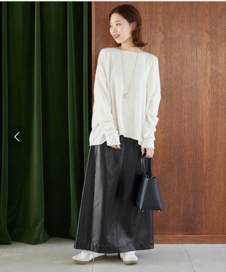 SLOBE IENA フェイクレザースカート 38