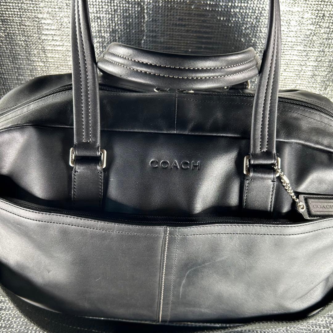 COACH レザー 2WAY レキシトンボストンバッグ F70668 ブラック