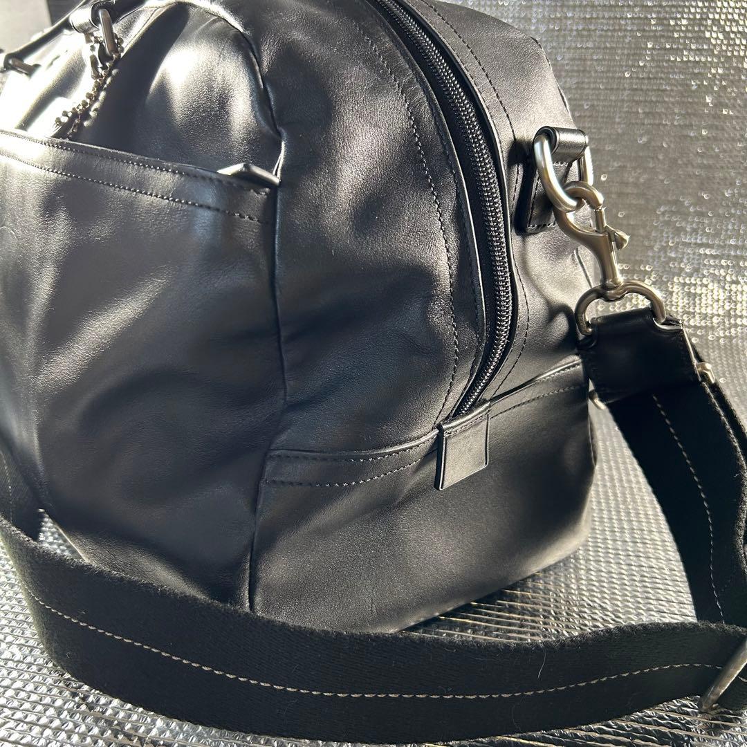 COACH レザー 2WAY レキシトンボストンバッグ F70668 ブラック