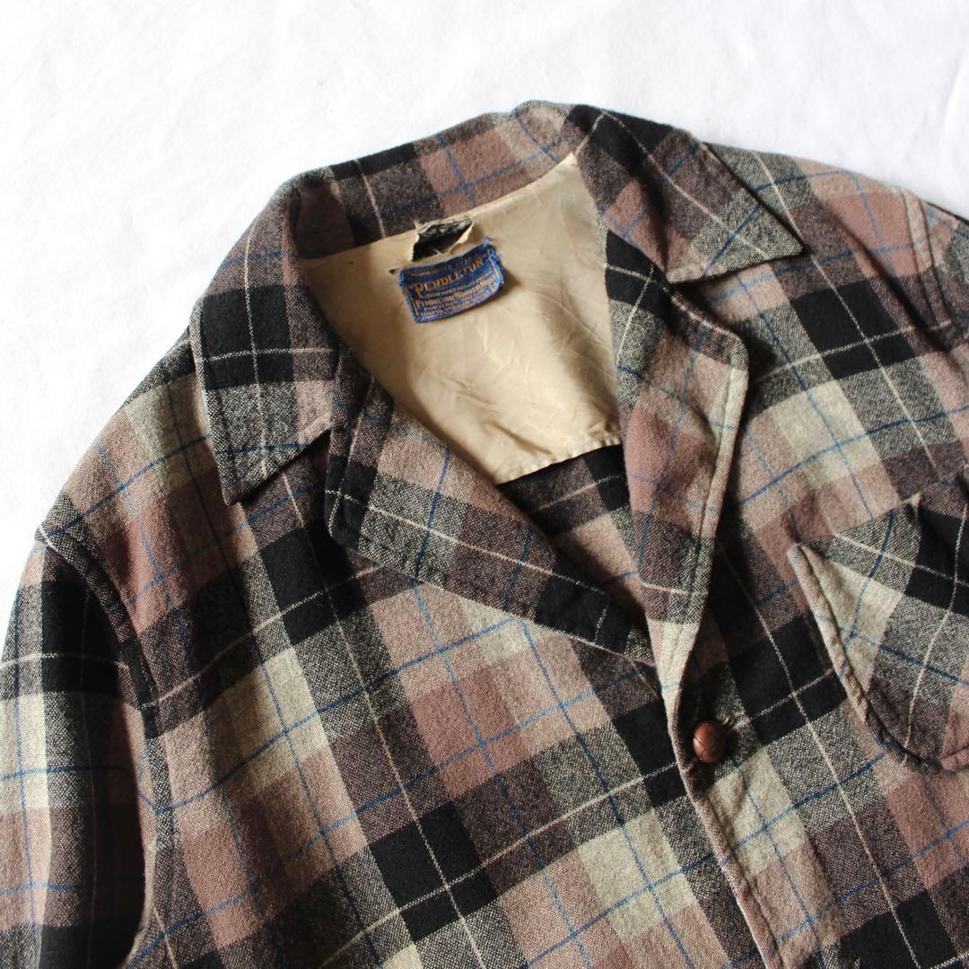 ［超好配色］50s PENDLETON ウール テーラードジャケット ボード L