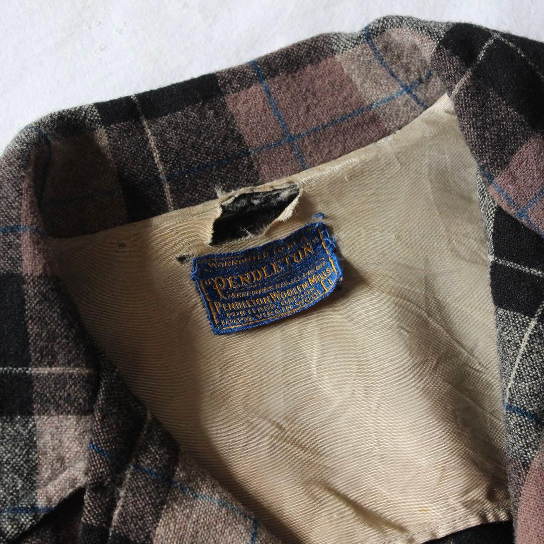［超好配色］50s PENDLETON ウール テーラードジャケット ボード L