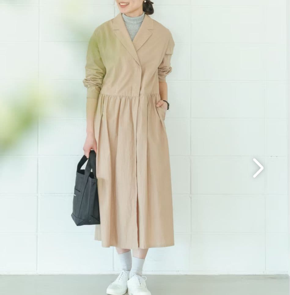 nooy ヌーイ北欧暮らしの道具店 2wayワンピースコート