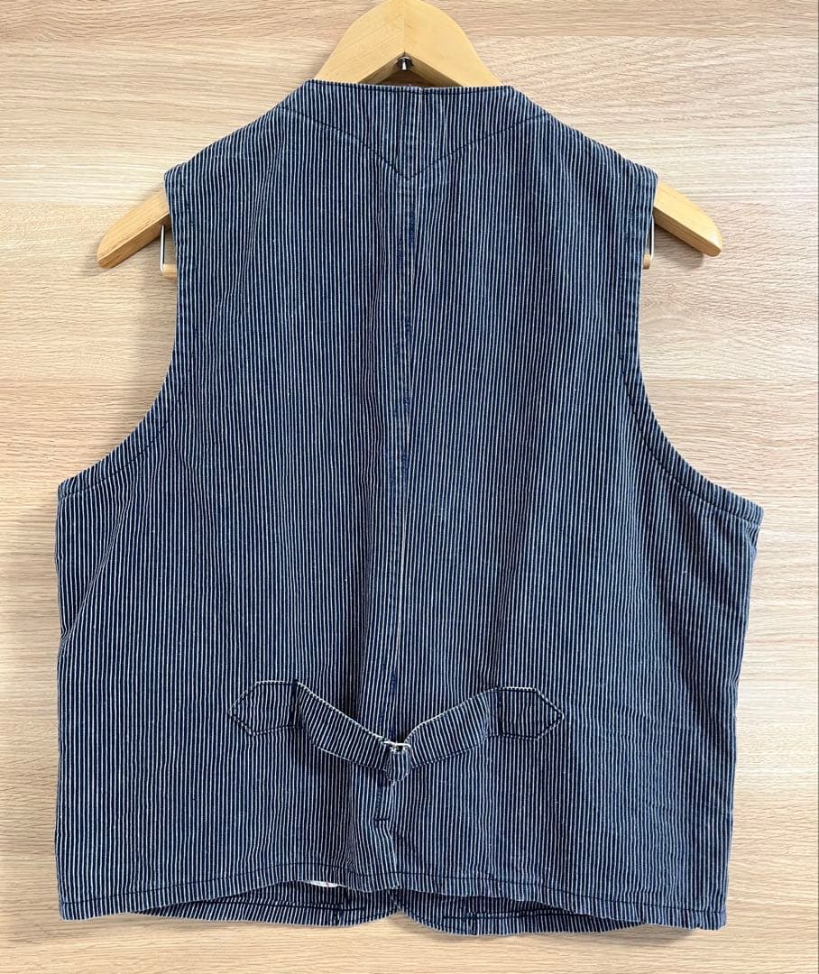 トップス SUGAR CANE 9oz WABASH STRIPE WORK VEST