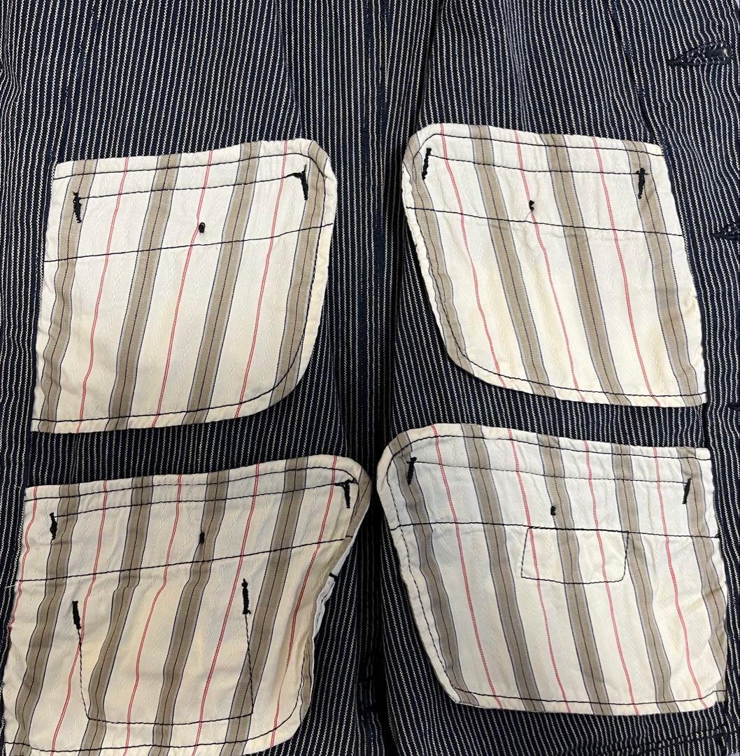トップス SUGAR CANE 9oz WABASH STRIPE WORK VEST