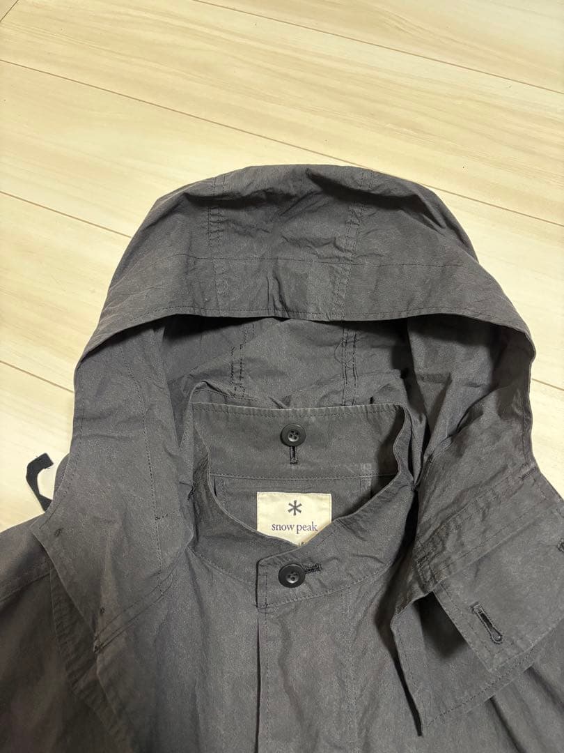 peak Indigo C/N Coat M Black モッズコート