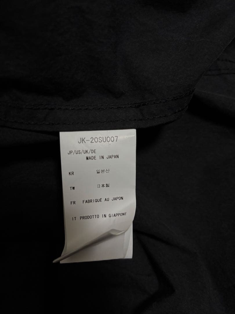 peak Indigo C/N Coat M Black モッズコート