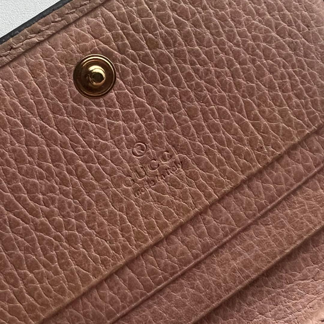 82 美品 GUCCI グッチ マーモント 2つ折り財布