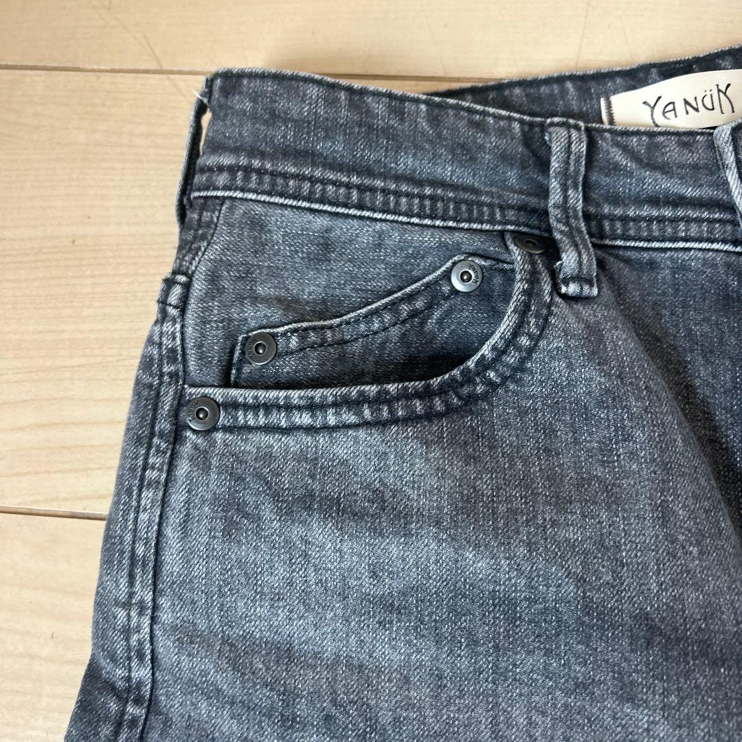 YANUK Lea グレー ストレートデニム 24