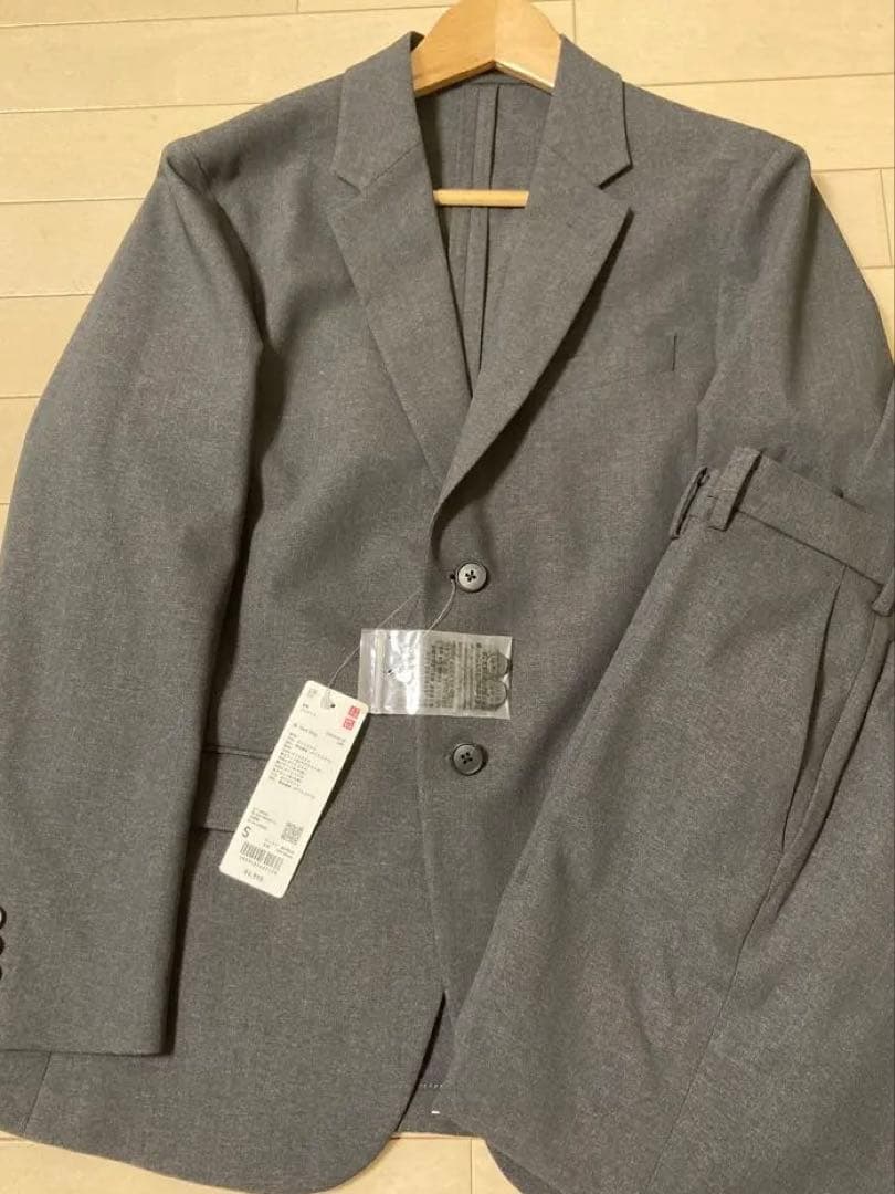【新品】感動ジャケット ダークグレー Sサイズ 上下セット