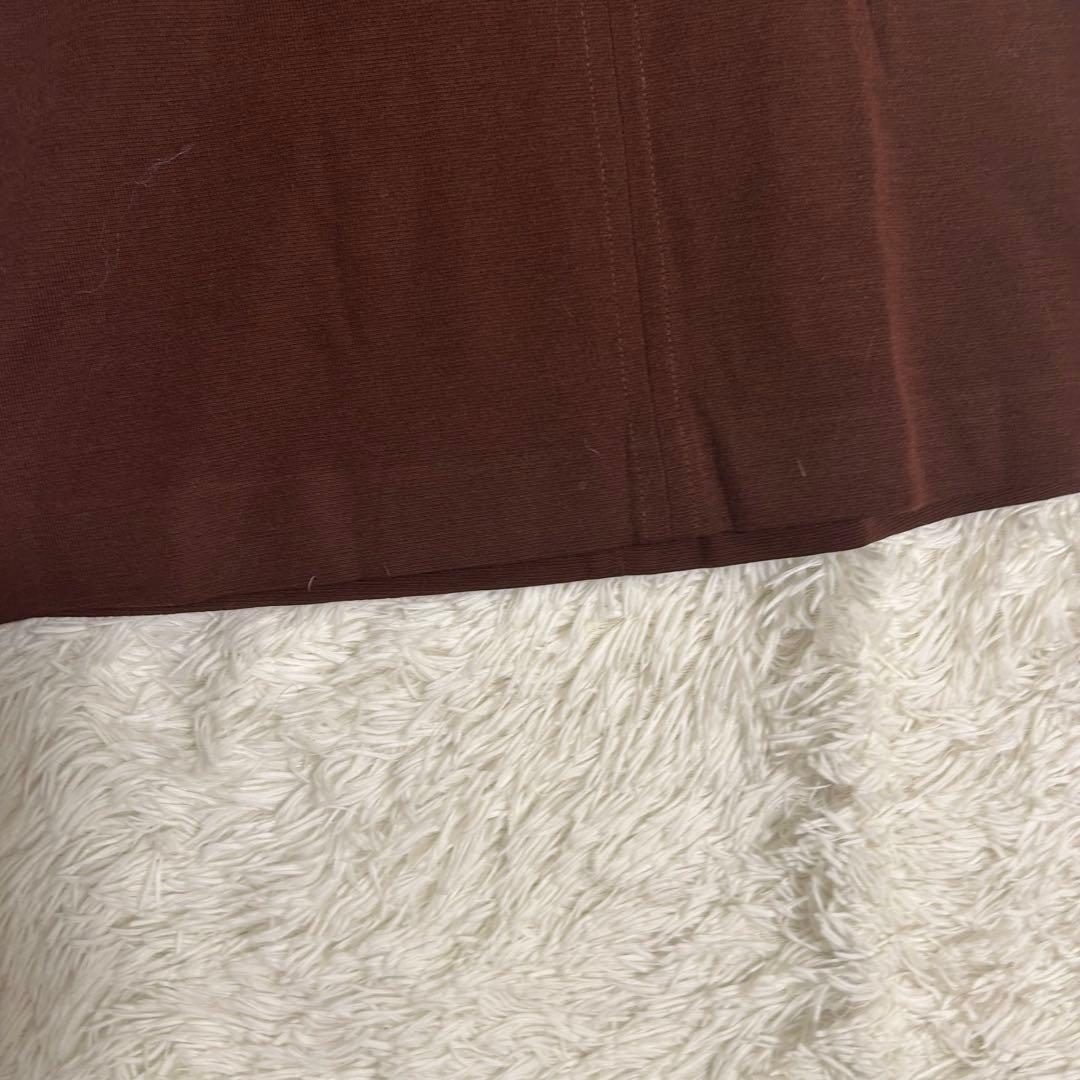 Yves Saint Laurent ブラウンノースリーブワンピース