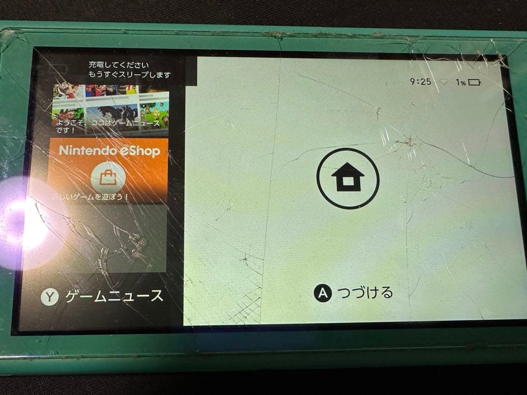Nintendo Switch Lite HDH-001 画面割れ