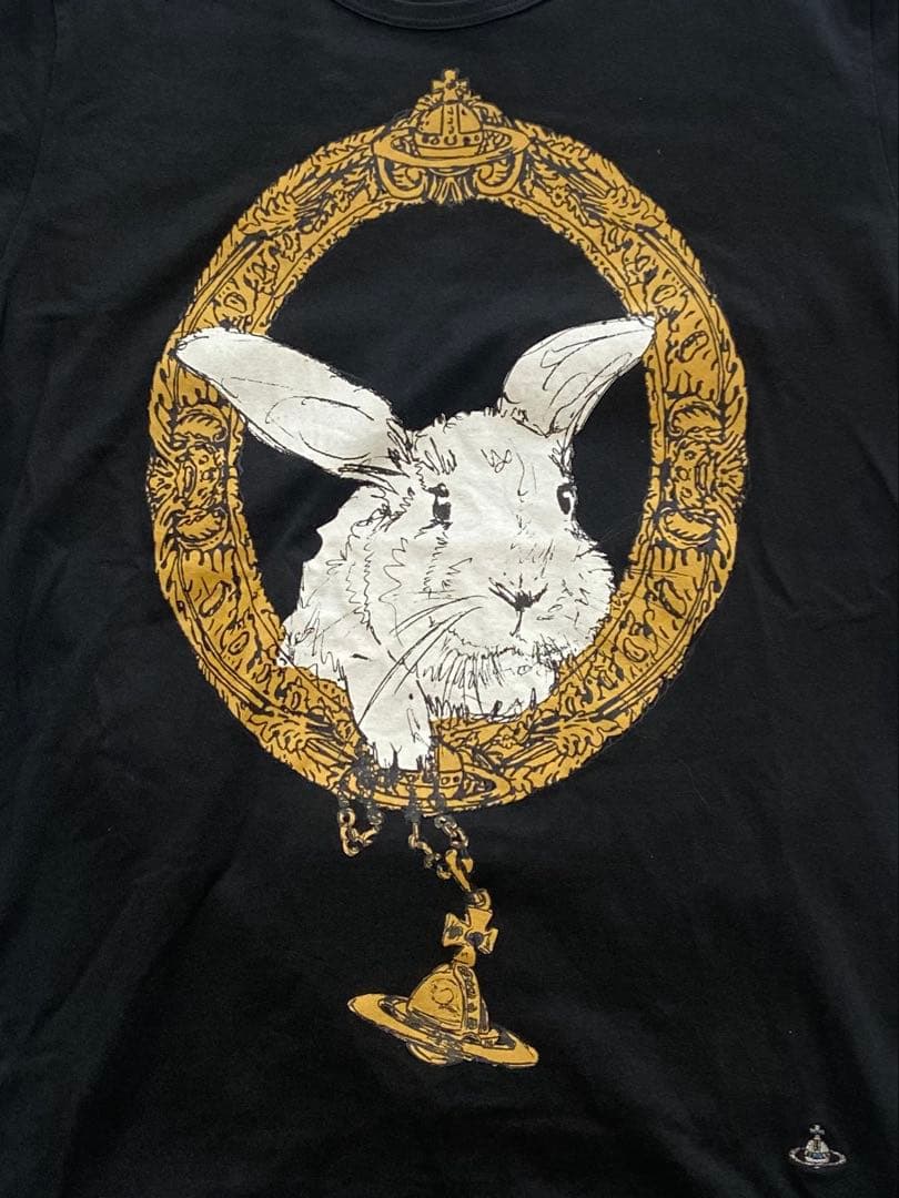 希少　Vivienne Westwood MAN ウサギ Tシャツ 黒　オーブ
