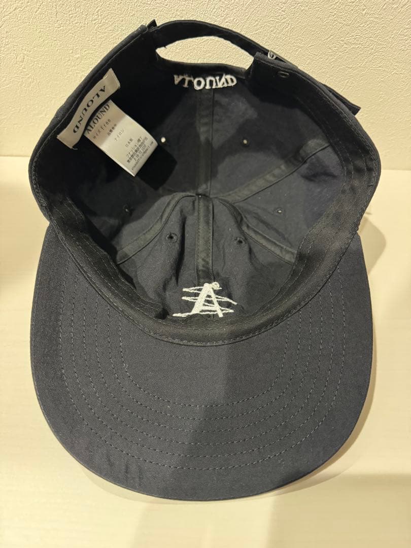 帽子 ALOUND EMBROIDERY NYLON CAP BLACK