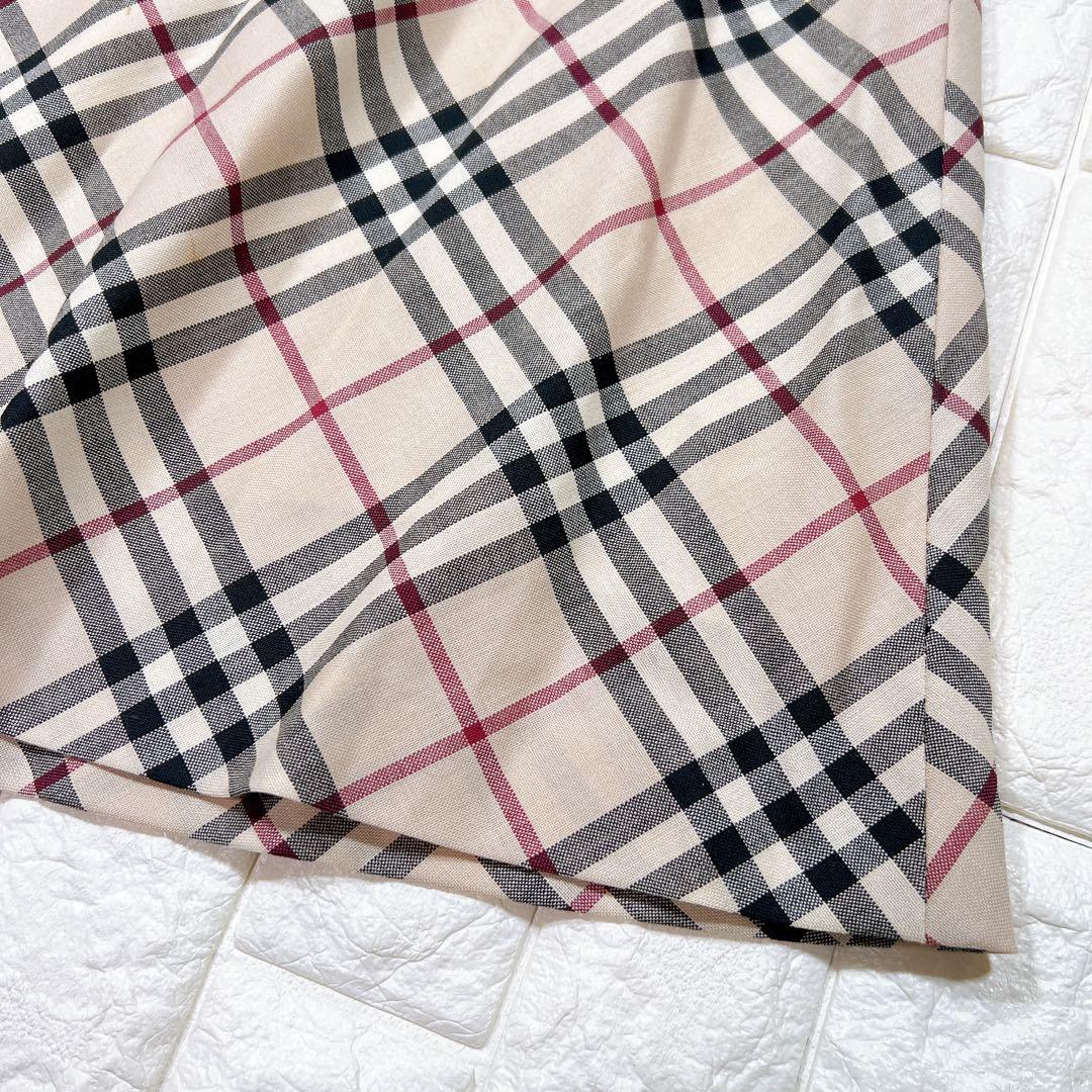 バーバリー ロンドン BURBERRY チェック フレア スカート 38