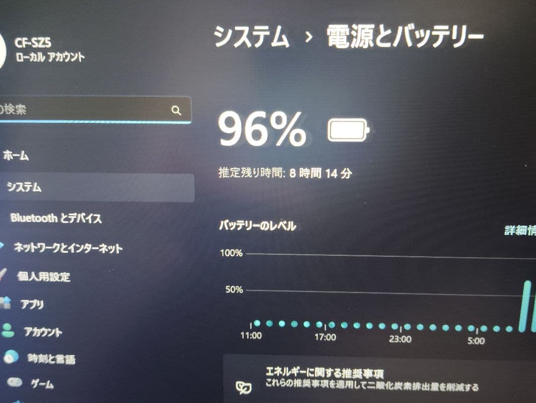 Panasonic CF-SZ5 Windows11 メモリ8GB高速動作!!