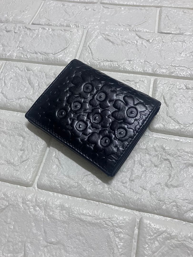 マリメッコ　marimekko 財布　折り財布　ブラック