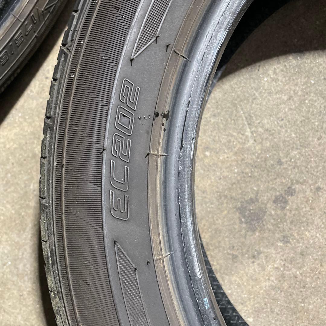 ダンロップ,EC202,175/60R16,4本,残溝6ミリ,2021年製