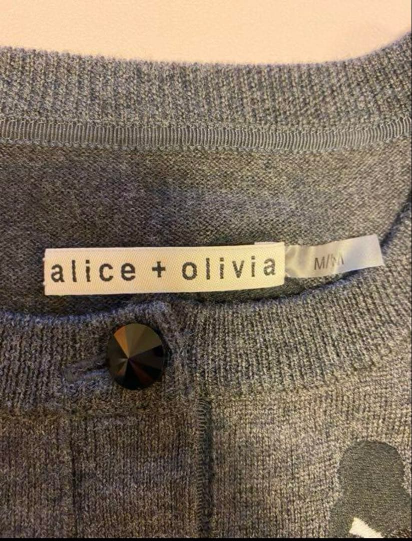 Alice+olivia フェイス柄カーディガン　Mサイズ