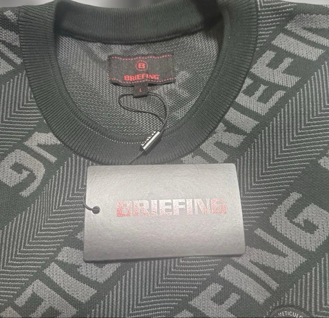 【❤️新品未使用タグ付き】BRIEFING グレー クルーネックセーターLサイズ