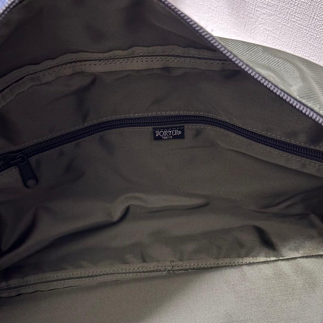 【極美品】 PORTER ボストンバッグ 大容量 中敷き付 オリーブ ナイロン