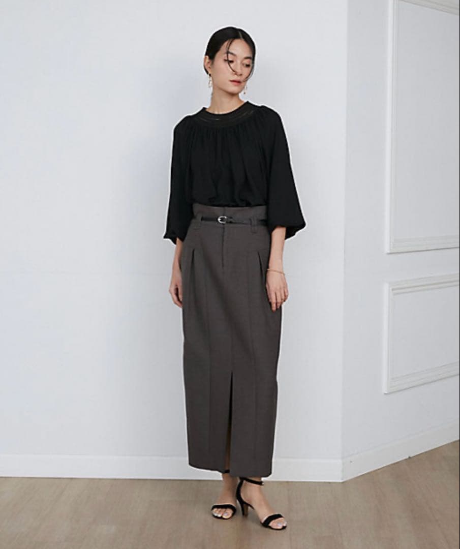 新品　la veille スーペリアクローゼット フロントスリットラインスカート