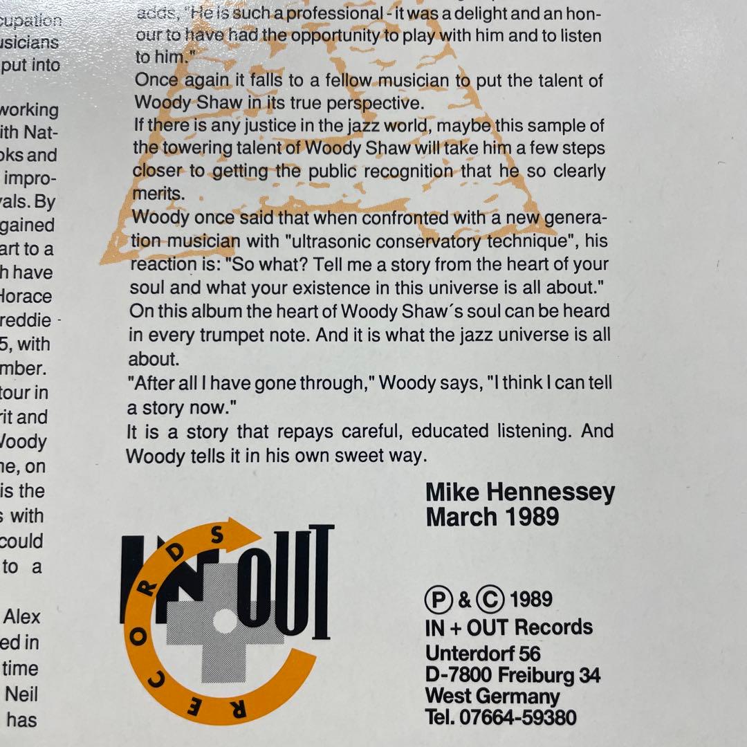 Woody Shaw In My Own Sweet Way新品LPレコード