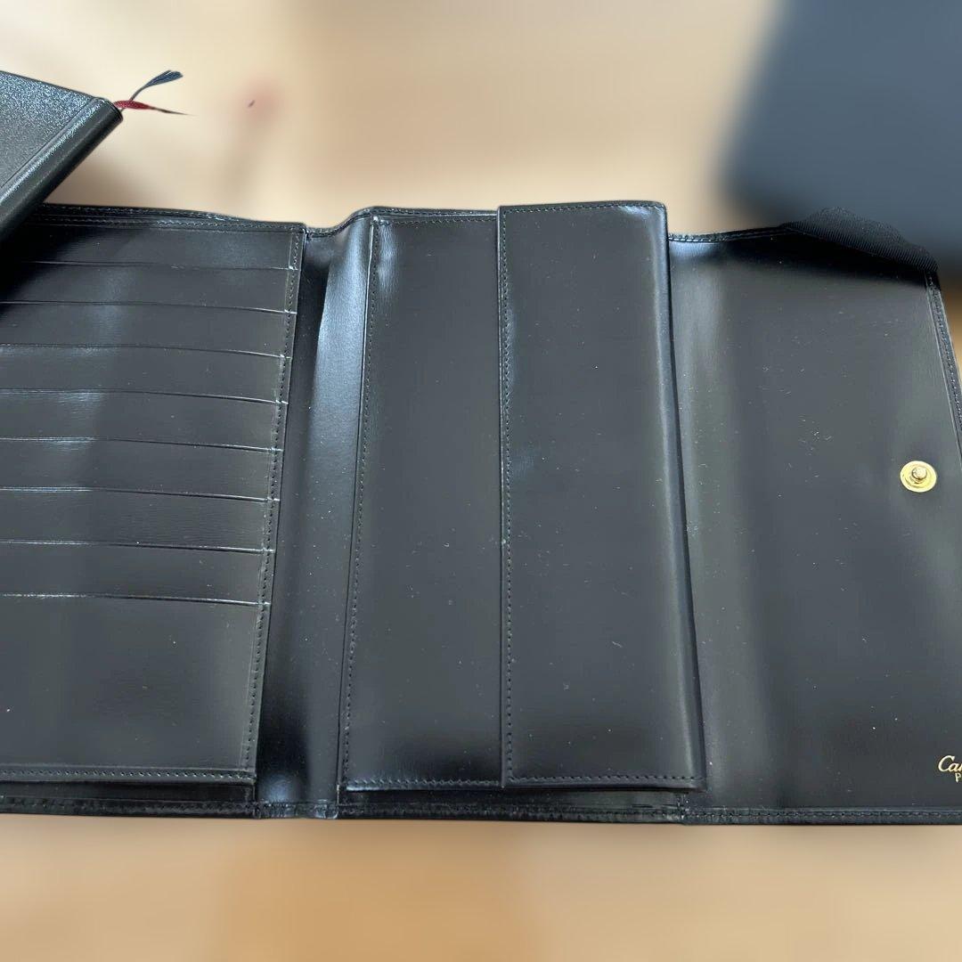 未使用☆Cartier 黒 三つ折り財布