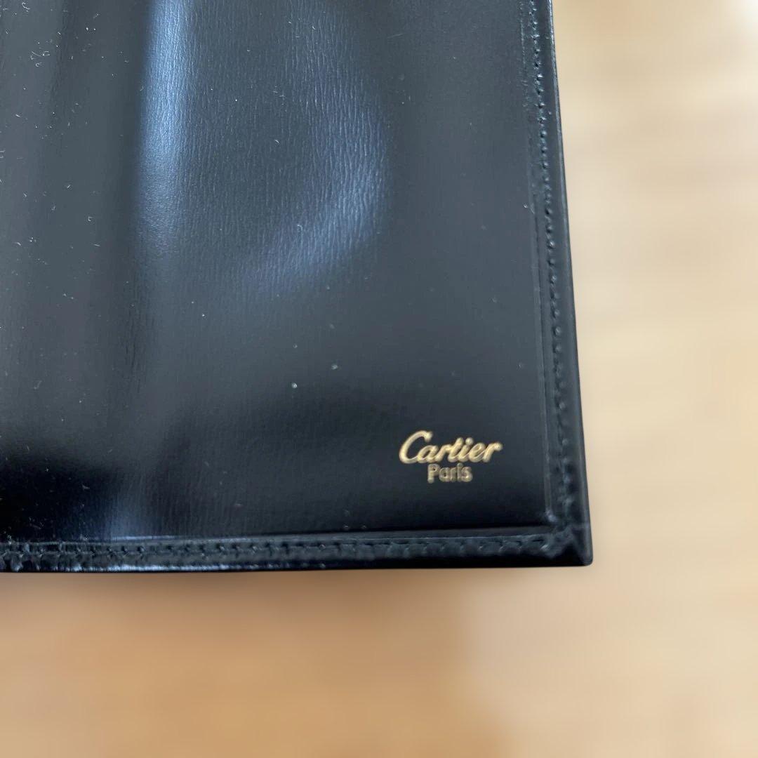未使用☆Cartier 黒 三つ折り財布