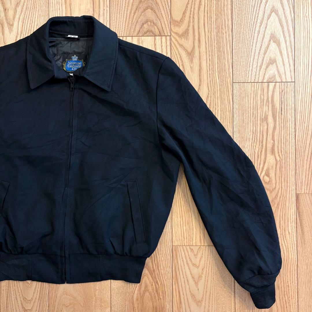 80s〜90s USA製 ミリタリー スウィングトップ 黒 短丈 古着
