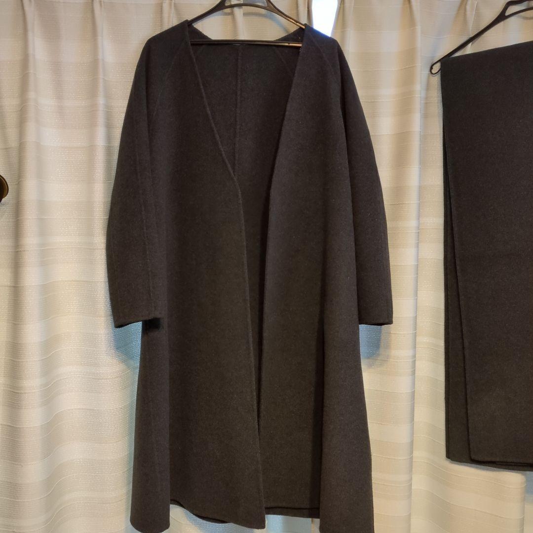 solamonat poche ロングコート ストール セット