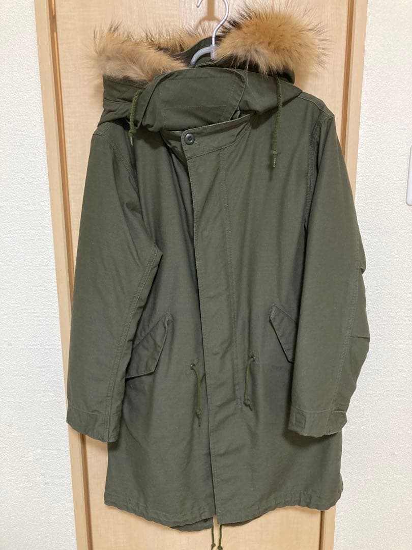 お値下げ！【美品】モンキータイム 3way モッズコート カーキ S