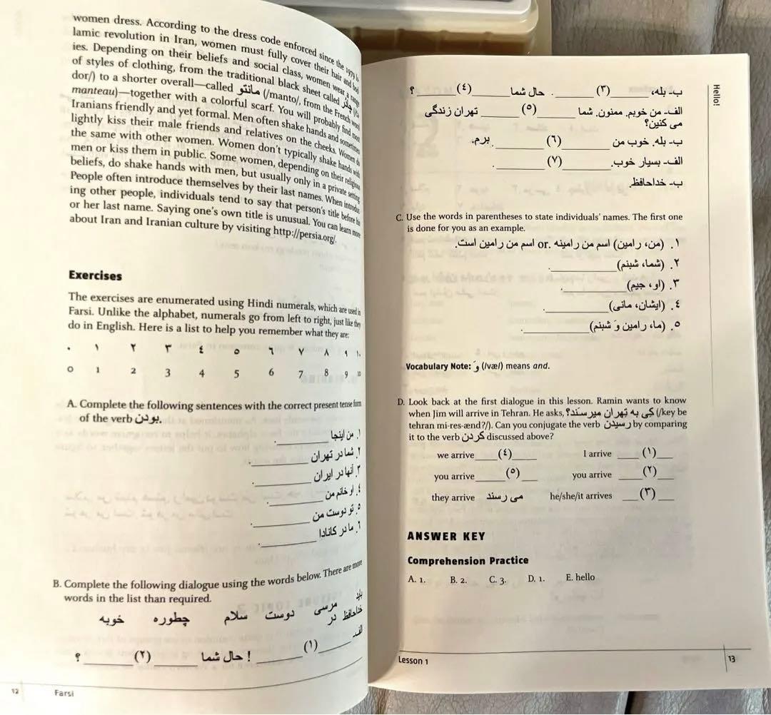 洋書 Farsi  complete course for beginners 6cd