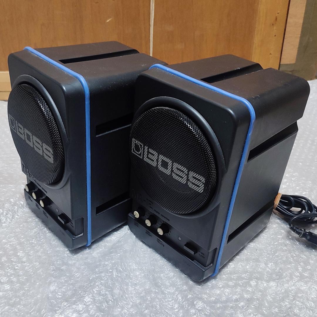 BOSS MA-12 アンプ内蔵 モニタースピーカー 動作良好 ペア