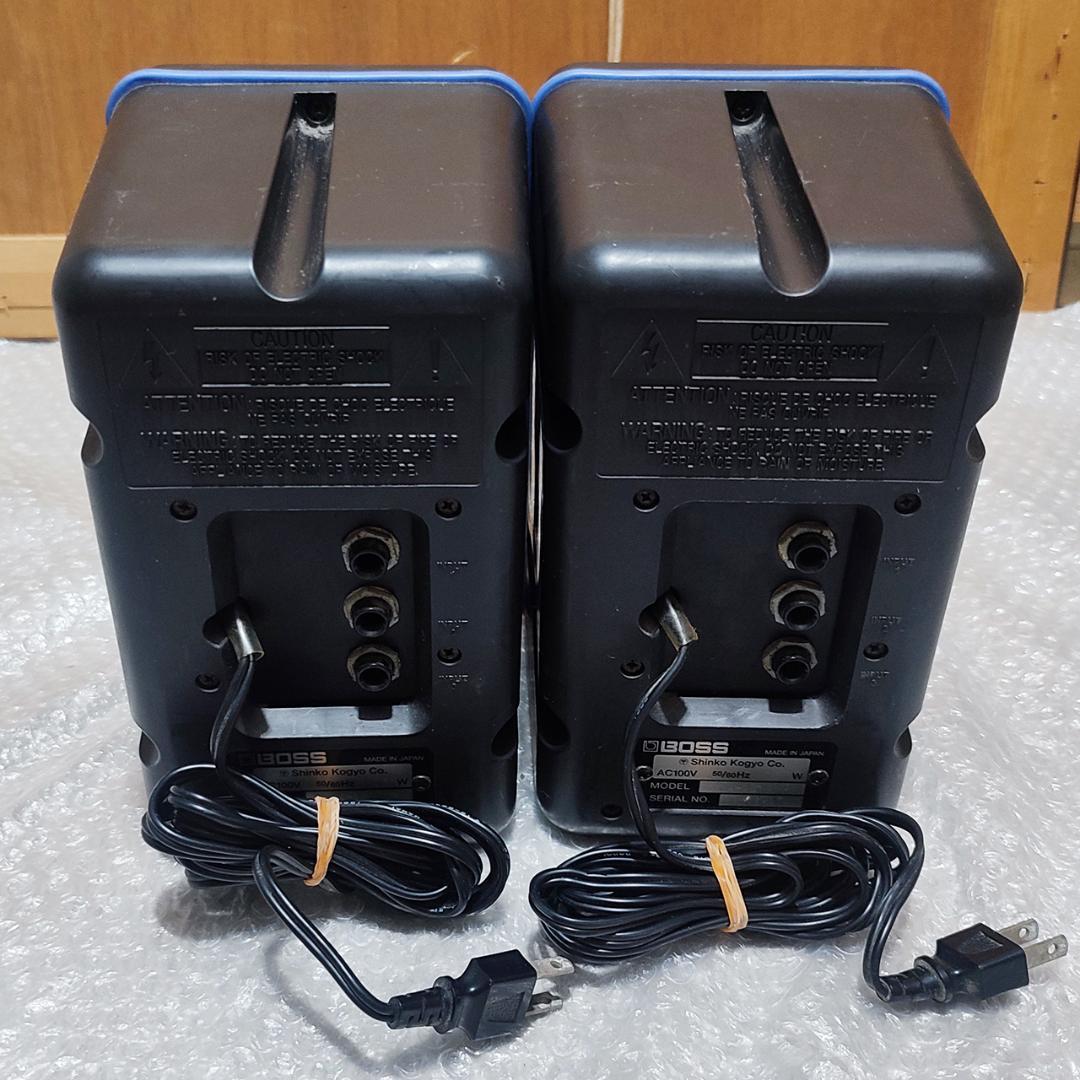 BOSS MA-12 アンプ内蔵 モニタースピーカー 動作良好 ペア