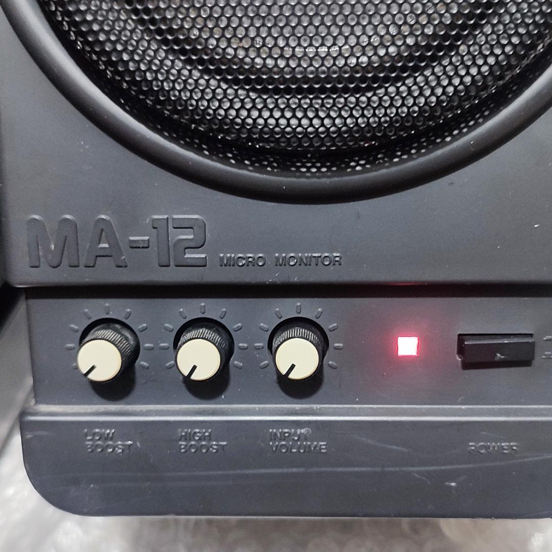 BOSS MA-12 アンプ内蔵 モニタースピーカー 動作良好 ペア