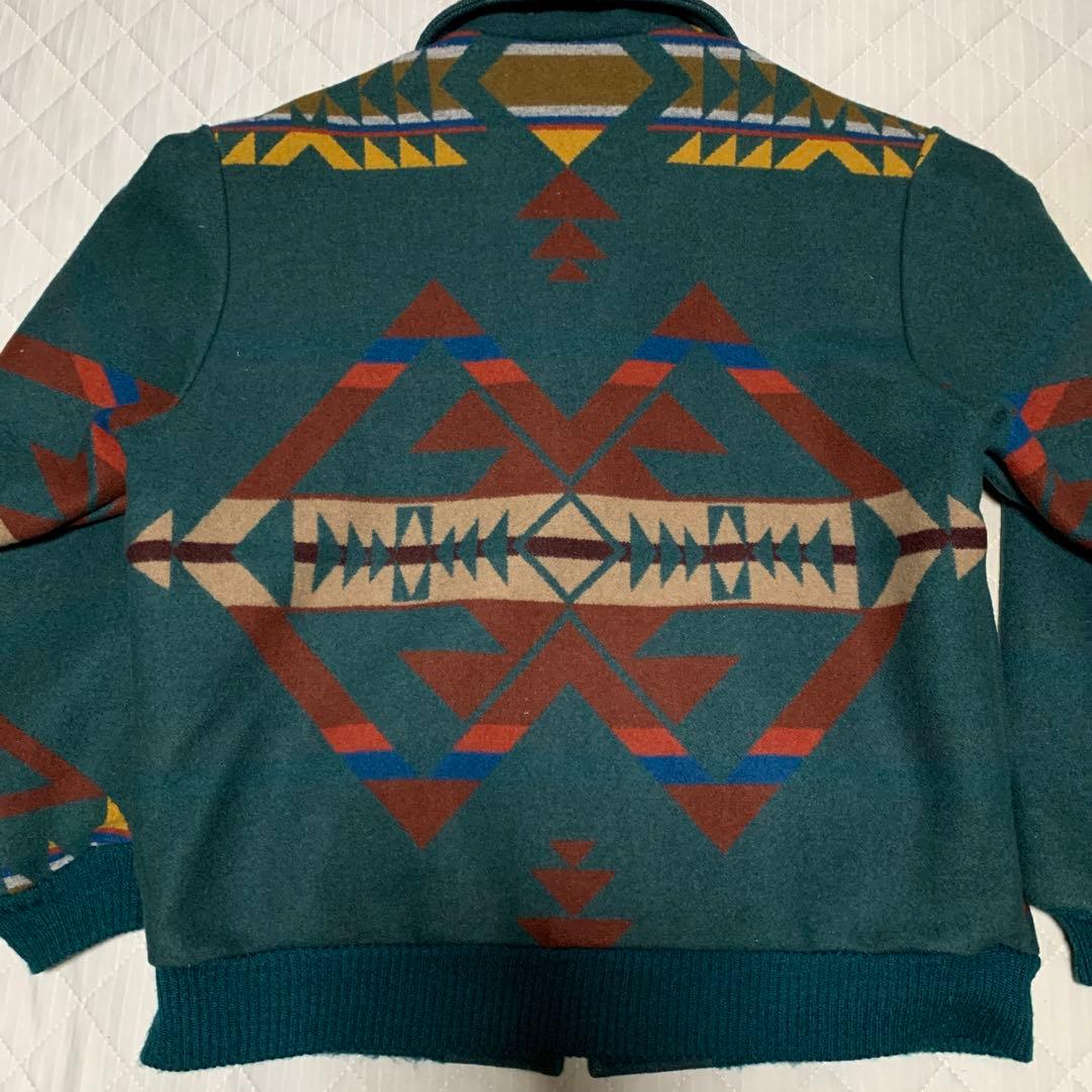 pendleton USA製　ラグ柄　ウールジャケット　サイズL