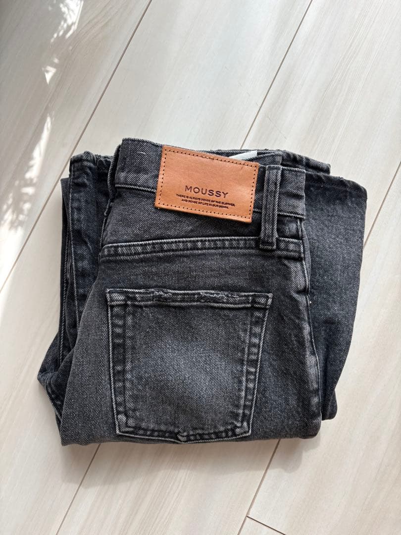 【美品】moussy MVS BLACK FLARE 25inch